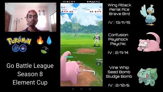 SLOWPOKE IS AN AMAZING SAFE SWAP IN THE ELEMENT CUP !! (ft. Ducklett & Bulbasaur) | POKEMON GO PVP смотреть онлайн