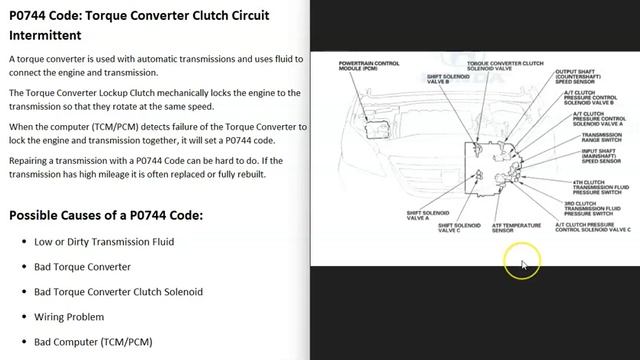 Causes and Fixes P0744 Code: Torque Converter Clutch Circuit Intermittent смотреть онлайн