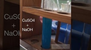 CuSO4 + NaOH