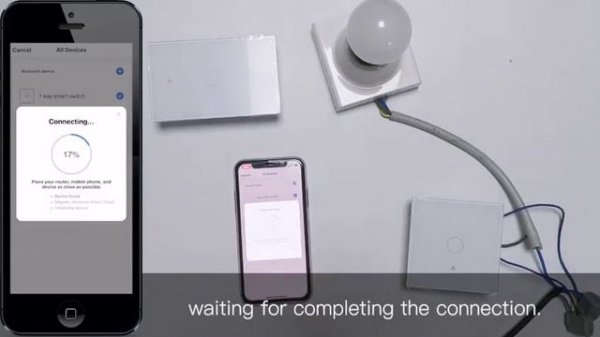 WIFI+RF433 Smart Touch Light Switch & RF433 transmitter Pairing video