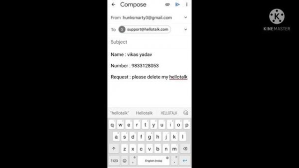 how to delete hellotalk account