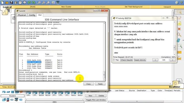 Port Security : Cisco Packet Tracer смотреть онлайн