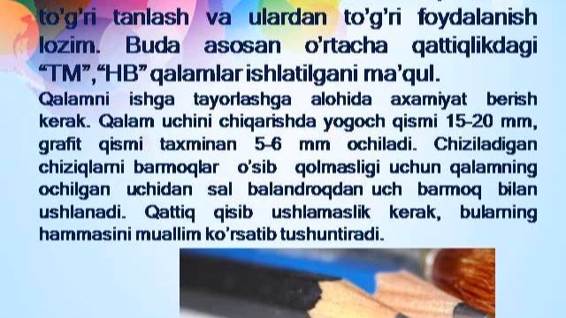 Badiiy Bezak San'atida Ishlatiladigan Asbob Uskunalar Va Materiallar