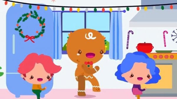 Gingerbread Man Freeze Dance _ The Kiboomers _ Fun Christmas Songs for Kids (360p)
