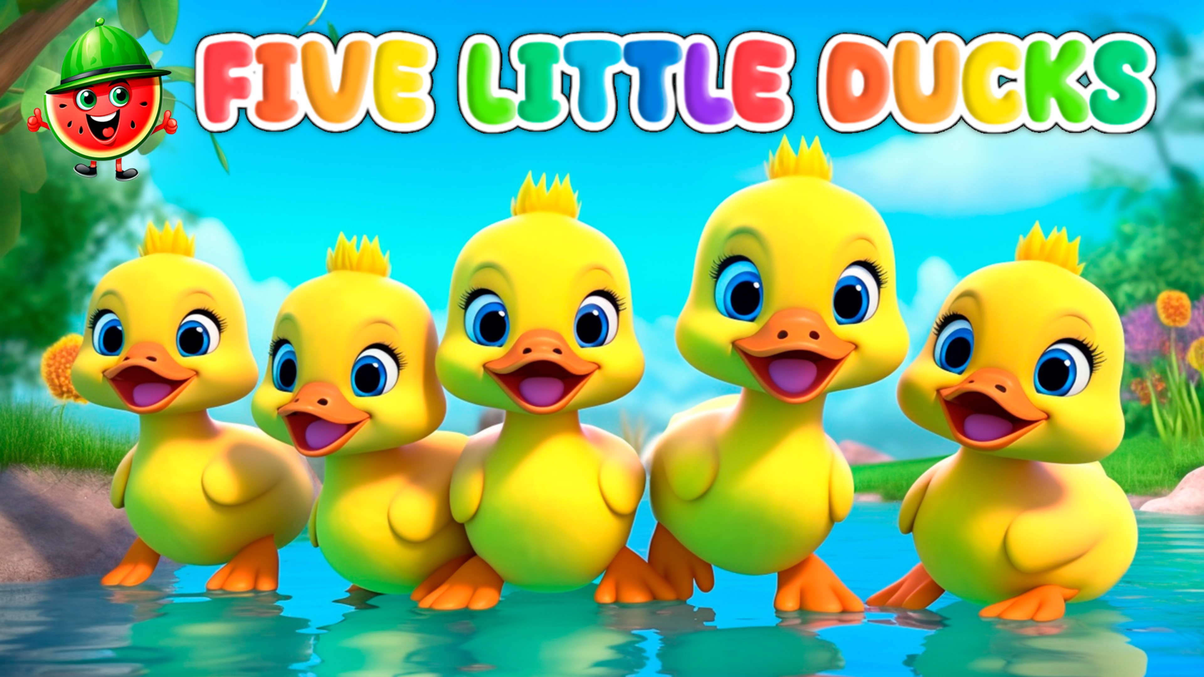 Five Little Ducks! | @GocomelonTV  | Animals For Kids #kidssongs #nurseryrhymes