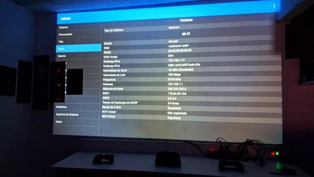 PROJETOR P30 ANDROID 11 UNBOXING E TESTE - RODOU ATE GAME STICK!