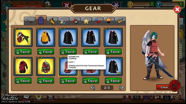 NINJA KAIZEN TEST REWARDS SS3