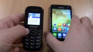 Samsung S2 MIUI   Incoming call &Samsung 1200M black  Outgoing call