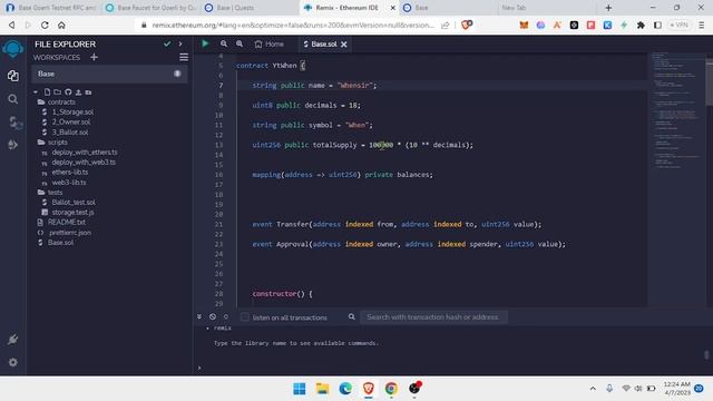 Cara Deploy Smart Contract Base Goerli testnet : Quest baru Become An Early Base Builder Airdrop NF смотреть онлайн