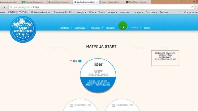 Вознаграждение и реинвест в VIP HEALING отзывы vip healing смотреть онлайн