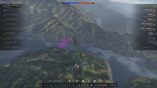 1v4 In A Me163 But....in A Turnfight?