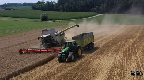 Claas Lexion 7500 + Convio Flex 930 | John Deere 7530 Premium | Weizen dreschen