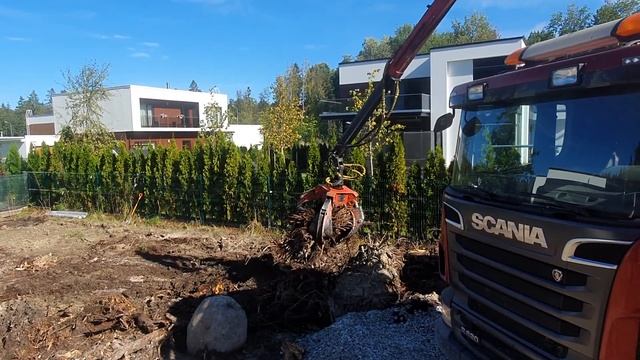 Выкорчевывание пней Эстония. смотреть онлайн