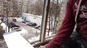 √10.Установка отлива по верх рамы , как правильно