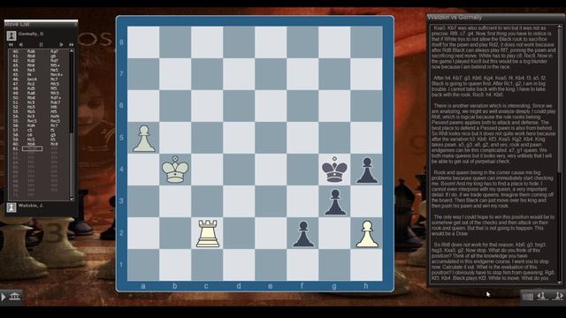 Josh Waitzkin's Academy - Endgame Course - Rook and Pawn 3 смотреть онлайн