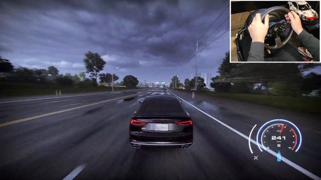 NFS Heat - Audi S5 Sportback | Thrustmaster T300RS Gameplay смотреть онлайн