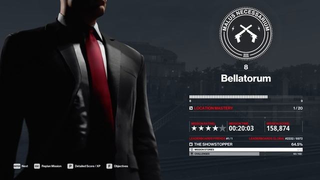 HITMAN 3 - Mastery Level 1 - 20 in one run by using the Save system смотреть онлайн