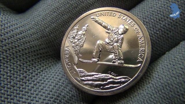 1 доллар 2022 года Сноуборд .Двор D .США. Монета из серии Американские инновации штат Вермонт #533 смотреть онлайн