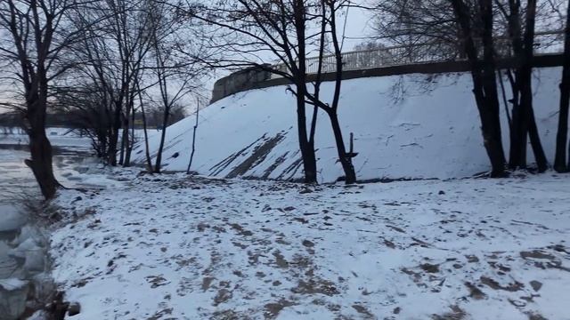 Запорожье. Пляж. Зима. смотреть онлайн
