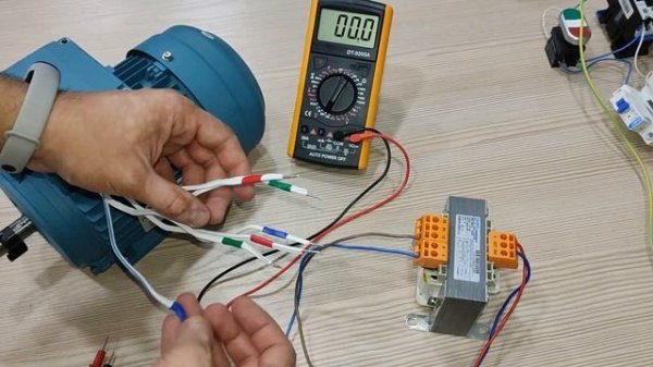 Asinxron motor stator chulg’amlarini boshi va oxirini aniqlash.