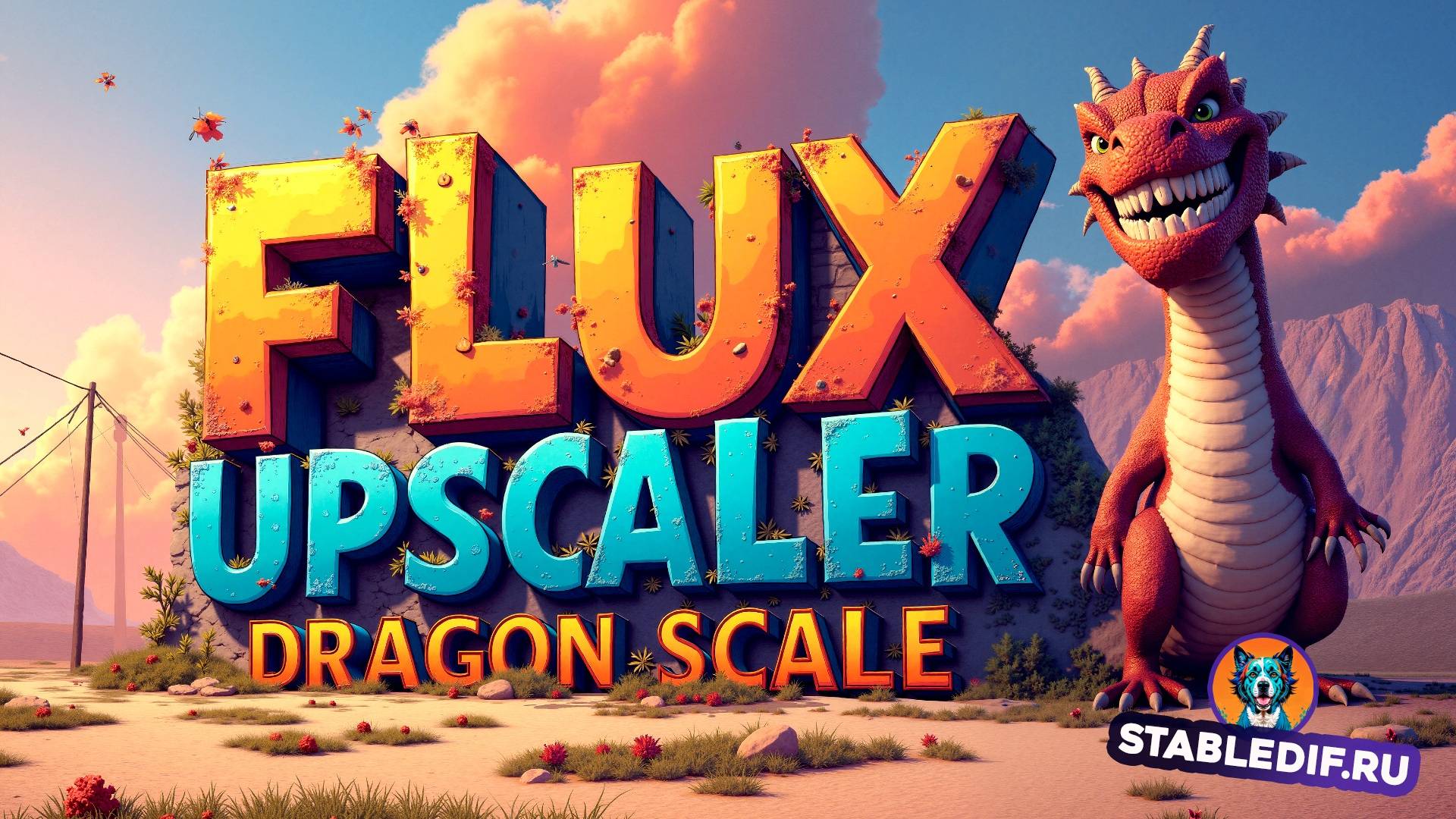 Upscaler Flux Dragon Scale | Custom Tile смотреть онлайн