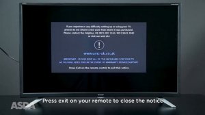 Sharp TV - How to Retune