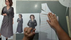 Моделирование. Праздничное нарядное платье. Выкройка № 1536.