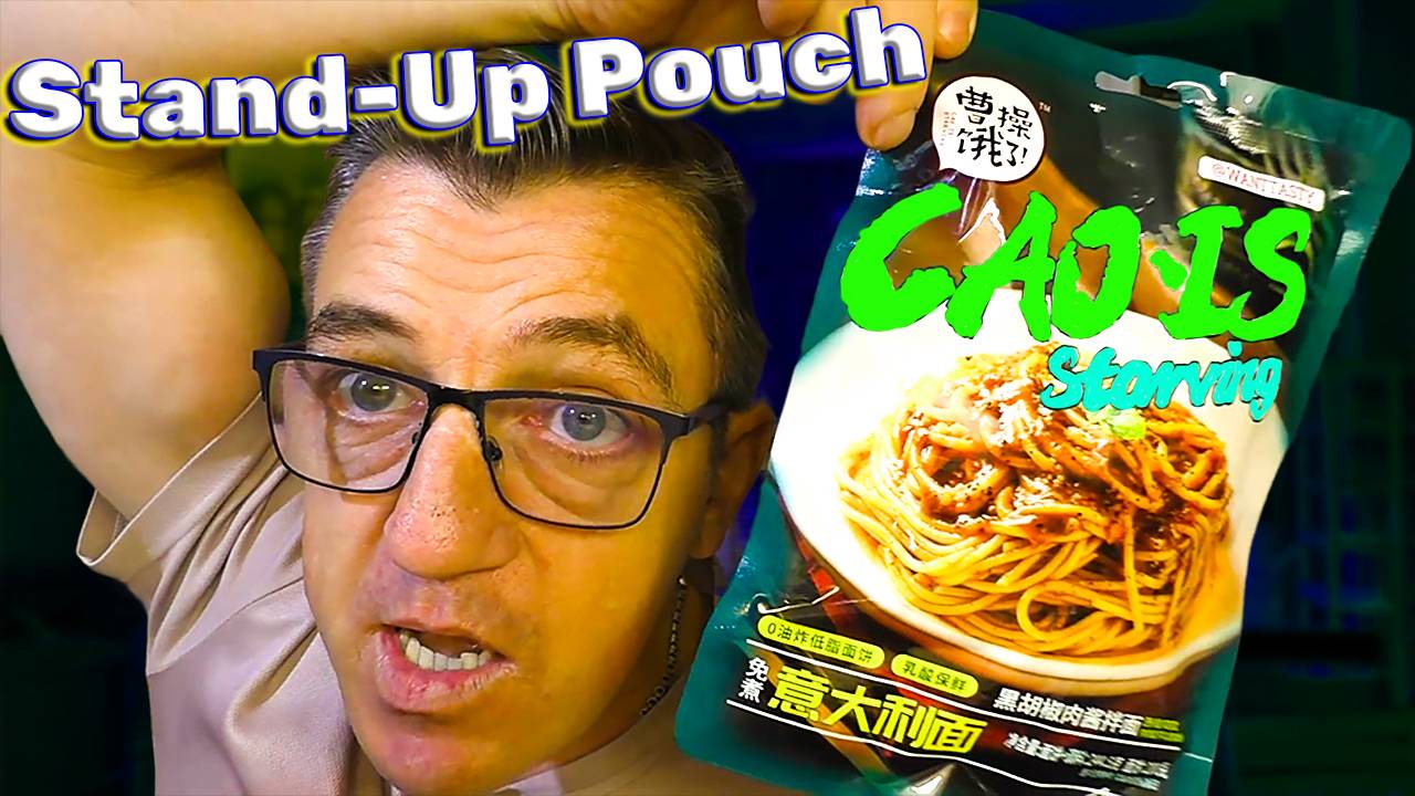Лапша бп Stand-Up Pouch Spaghetti со вкусом мяса в томатном соусе CAO IS STARVING смотреть онлайн