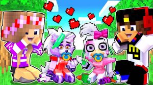 РЕБЁНОК АНИМАТРОНИК РОКСИ и ЧИКА в МАЙНКРАФТ ! ДЕВУШКА НУБ И ПРО ВИДЕО ТРОЛЛИНГ MINECRAFT Евгенбро