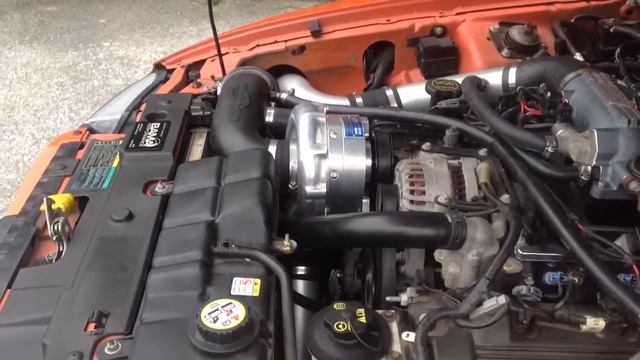 procharger sound and exhaust sound on 2004 mustang gt смотреть онлайн
