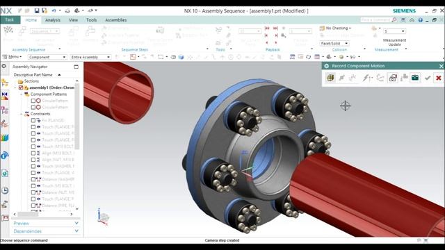 Siemens NX 10 Assembly Sequence смотреть онлайн