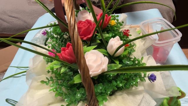 Сборка большого букета из мыла смотреть онлайн