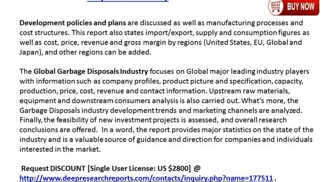 Global Garbage Disposals Industry Development Trend Analysis and 2021 Prospects Report смотреть онлайн