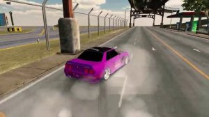 #car #дрифт Дрифт на нисане скайлане r32.В игре кар паркинг мультиплеер