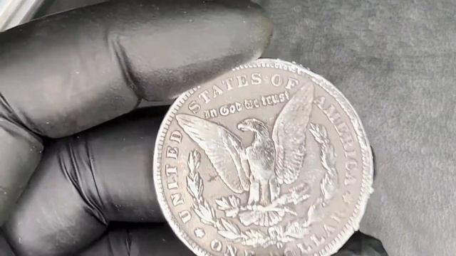 Silver amalgamation – Cleaning a Cull Morgan Dollar using Mercury Pt1 смотреть онлайн