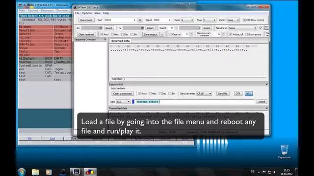 Remote controlling the Lasergraph-DSP by RS-232 смотреть онлайн