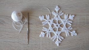 Снежинка 2  крючком /"Ажурные снежинки"