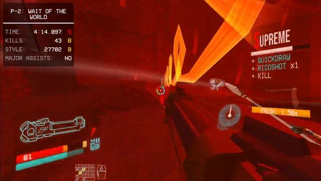 ULTRAKILL P-2 VIOLENT P-RANK NO ENEMY ATTACKS/PROJECTILES PARRY (except Virtue)