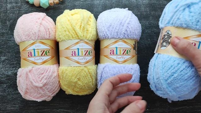 Краткий обзор пряжи Ализе Софти Беби и Ализе Софти Плюс (номера цветов) смотреть онлайн