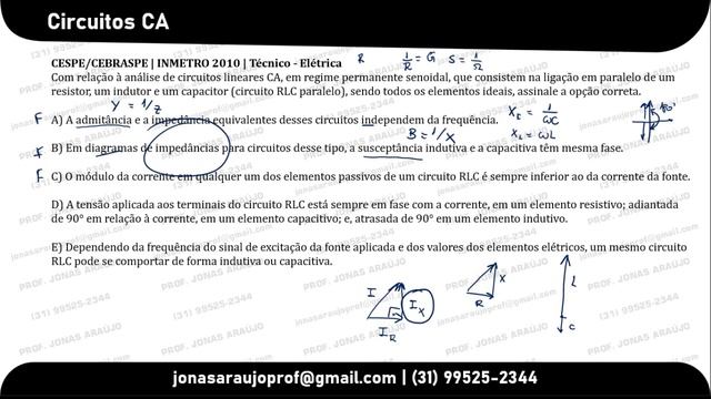 CONCURSO CEMIG 2023 | Aula 10 | Circuitos CA смотреть онлайн