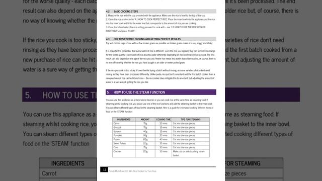 Yum Asia Panda Mini Rice Cooker EN06 Manual смотреть онлайн