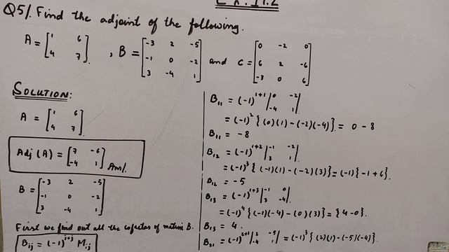 Matrices And Determinants Chap # 19 Ex 19.2 Q No.5(i,ii) Class 10 Sindh Board смотреть онлайн