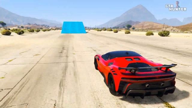 Audi RS E-Tron vs Ferrari SF90 vs Police Mercedes AMG vs Apollo Intensa - GTA 5 Mods Which is best? смотреть онлайн