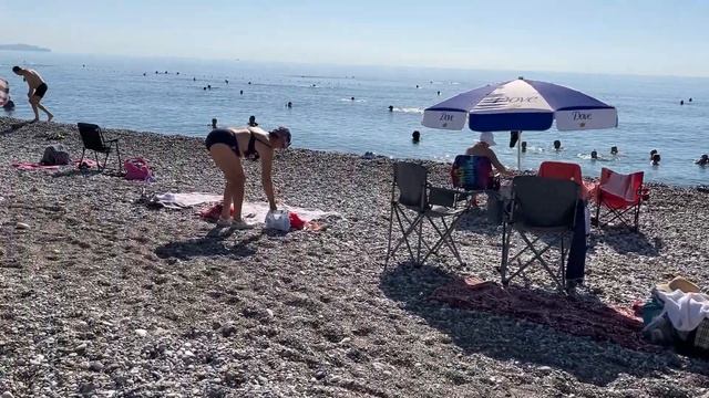 Море и погода в Турции в октябре. Пляж Коньяалты в Анталье смотреть онлайн