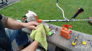 ️ чистка выхлопной системы ⛑️ триммер echo SRM-22GES #madeinjapan