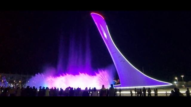 Олимпийский Фонтан в Сочи - май 2024 - Олимпийский Парк, Адлер, Сочи, Россия смотреть онлайн