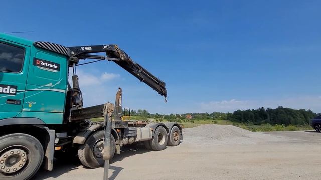 VOLVO FH 480 8X2 4 axlig lastväxlare med kran Hiab 244 finns på auktion hos Retrade.eu смотреть онлайн