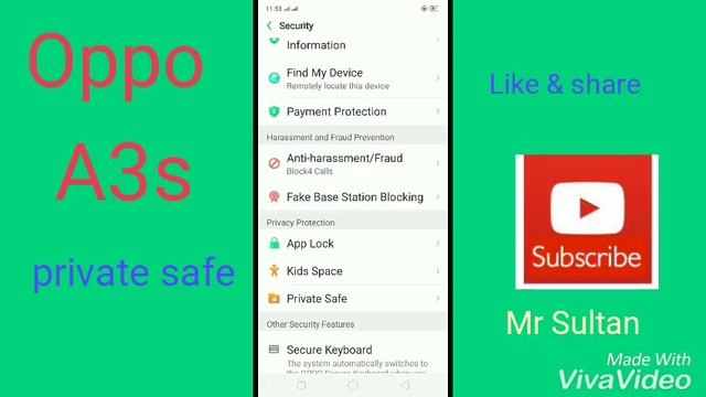 OppoA3s private safe смотреть онлайн