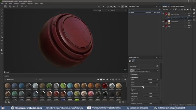 How to make a leather material | Substance Painter Tutorial #textures #materials смотреть онлайн