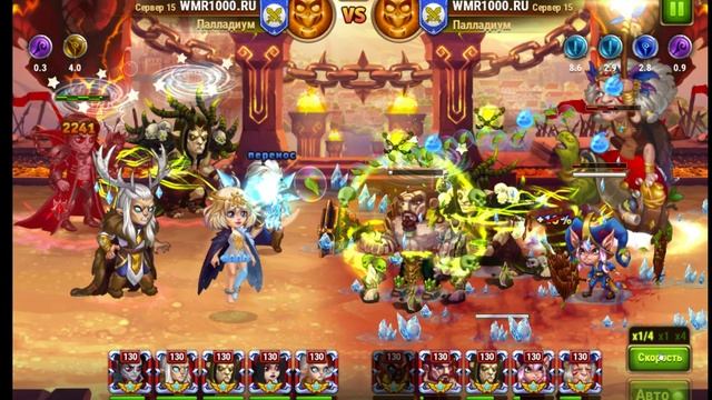 Пачка героев Лютер Андвари Йорген Пеппи Марта игра Хроники Хаоса тест пачки с Андвари и сравнение смотреть онлайн